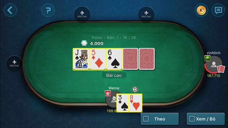 Hướng dẫn cách chơi Poker theo trình tự vòng đấu đơn giản 